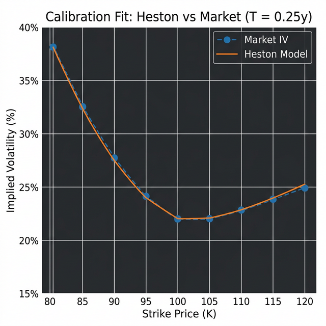 Calibration Fit: Heston vs Market